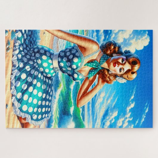 Button Up Lady Puzzle (Horizontal)