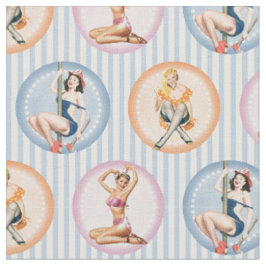 Button Up Ladys - Retro Models Pinups Stoff
