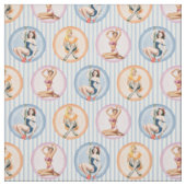Button Up Ladys - Retro Models Pinups Stoff (Muster)
