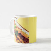 Button-up-Mädchen der 40er Jahre auf einem Schiff Kaffeetasse (Vorderseite Links)