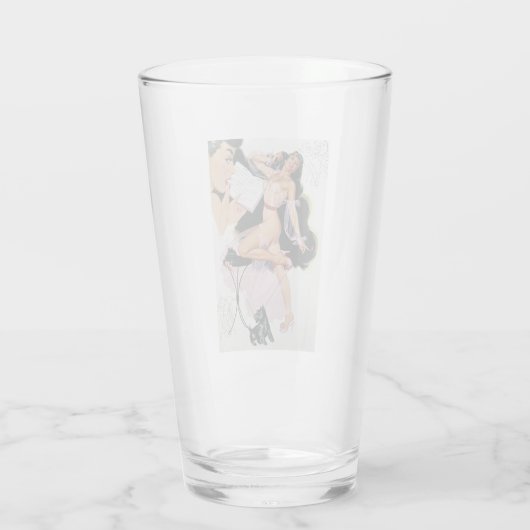 BUTTON-UP-MÄDCHENGLAS GLAS (Rückseite)