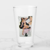 BUTTON-UP-MÄDCHENGLAS GLAS (Vorderseite)