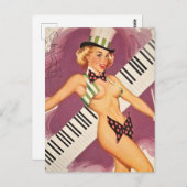 BUTTON UP MIRL POSTCARD POSTKARTE (Vorne/Hinten)