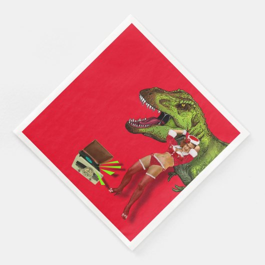 Button-up Navideña Jurásica Serviette (Ecke)