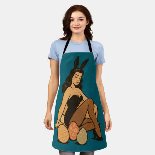 Button-Up Ostern - Sensual Bunny Girl mit Vintager Schürze