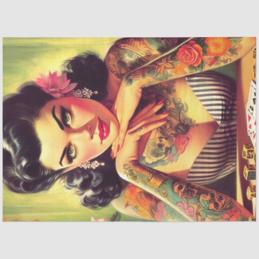 Button-up-Portrait-Malerei Seidenpapier (Vorderseite)