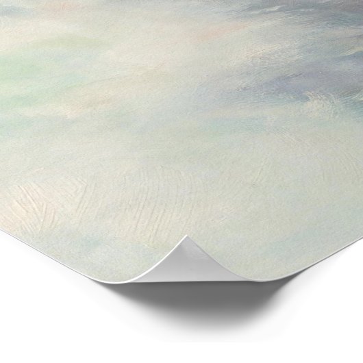 Button-Up Posing neben der Surfkunst Poster (Ecke)