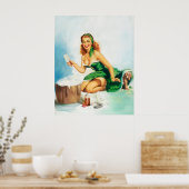 Button-Up-Reinigungsspass Poster (Küche)