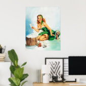 Button-Up-Reinigungsspass Poster (Heimbüro)