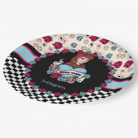 Button-up, Rock-A-Billy Pappteller (Schrägansicht)