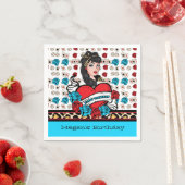 Button-up, Rock-A-Billy Serviette (Beispiel)