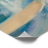 Button-Up Ski Women Art Poster (Ecke)