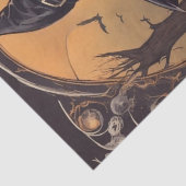 Button-Up-Tränke: Retro-Hexe-Dekoupage Seidenpapier (Detail)