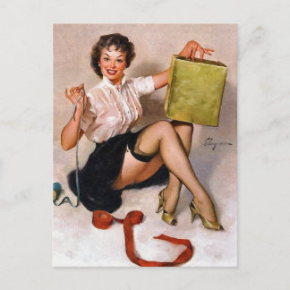 Button-Up-Umschlag vorhanden Postkarte