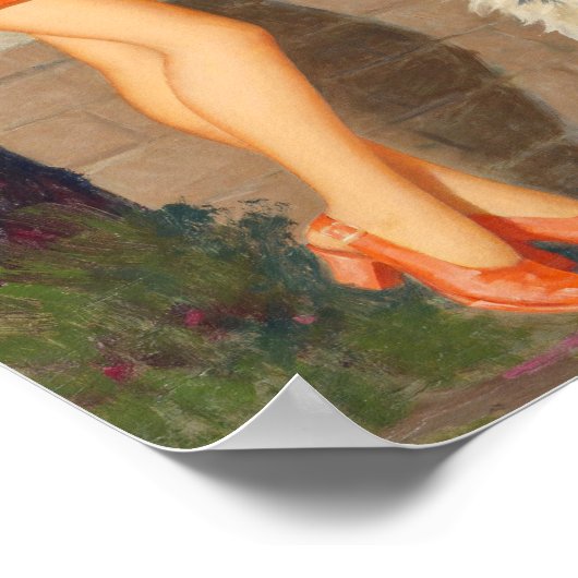 Button-up-Welpen zum Verkauf Poster (Ecke)