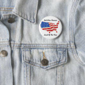 Button USA Flaggen Gott segne Amerika (Beispiel)