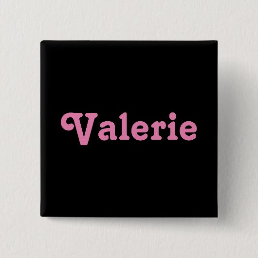 Button Valerie (Vorderseite)