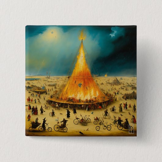 Button Visionary Storm at Burning Man (Vorderseite)