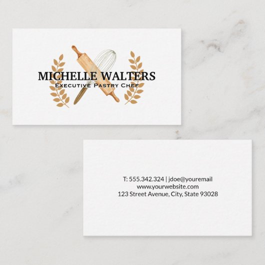 Button Visitenkarte (Vorne/Hinten)