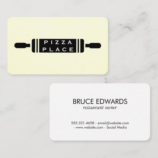 Button Visitenkarte (Vorne/Hinten)