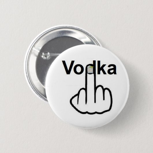 Button Vodka Gedreht (Vorne & Hinten)