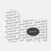 Button-Vorlage für Ihr eigenes Foto, Bild, Text Geschenkschachtel (Ungefaltet)