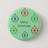 Button - Weihnachtsklauseln mit Gruß (Vorderseite)