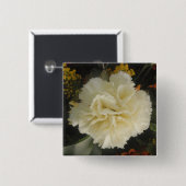 Button White Carnation Beauty (Vorne & Hinten)