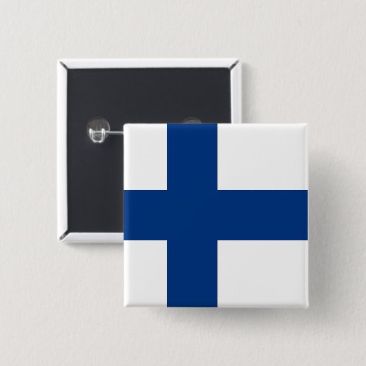 Button with Flag of Finland (Vorne & Hinten)