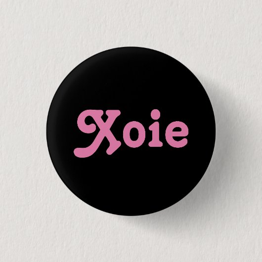 Button Xoie (Vorderseite)