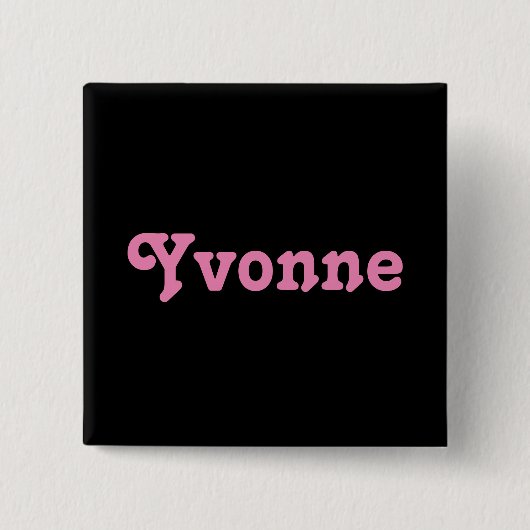 Button Yvonne (Vorderseite)