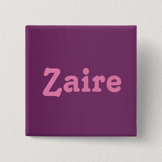 Button Zaire (Vorderseite)
