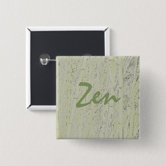 Button "Zen Bamboo" (Vorne & Hinten)