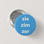 Button Zie/Zim/Zer Pronouns, Schaltfläche (Vorne & Hinten)