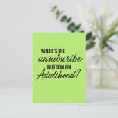 Button-Zitat abbestellen Farbe Postkarte anpassen (Stehend Vorderseite)