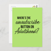 Button-Zitat abbestellen Farbe Postkarte anpassen (Vorne/Hinten)