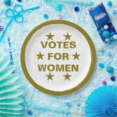 Button zum Frauenwahlrecht Pappteller (Party)