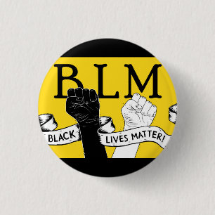 Button zum Gelben und Schwarzen BLM-Protest