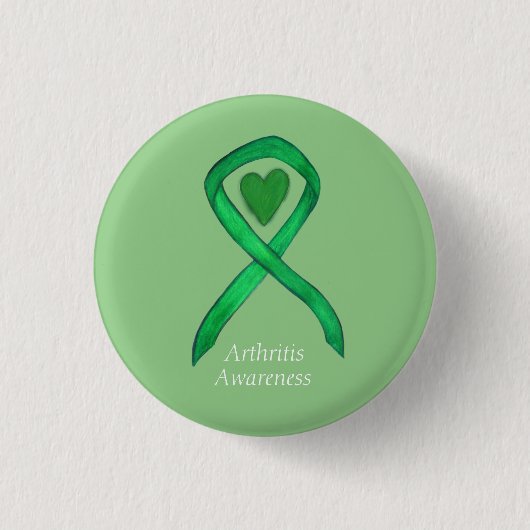 Button zur Sensibilisierung für Arthritis Green Ri (Vorderseite)