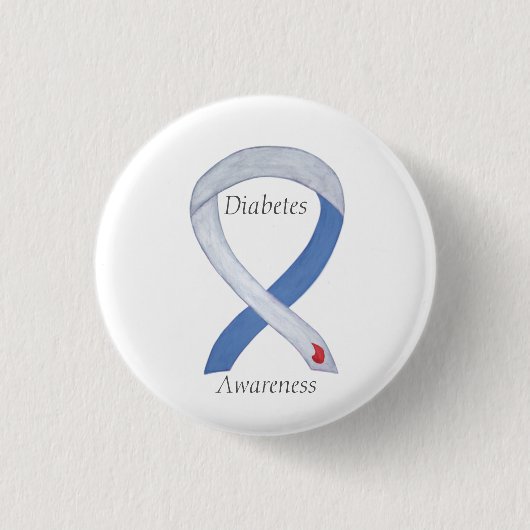 Button zur Sensibilisierung für Diabetes (Vorderseite)