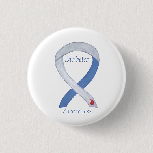 Button zur Sensibilisierung für Diabetes (Vorderseite)
