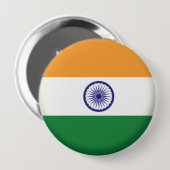 BUTTON ZURÜCK - GROSSES ABZEICHEN INDIEN (Vorne & Hinten)