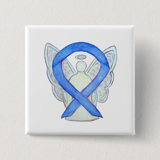 Buttone der benutzerdefinierten Kunst: Violet Ange Button (Vorderseite)