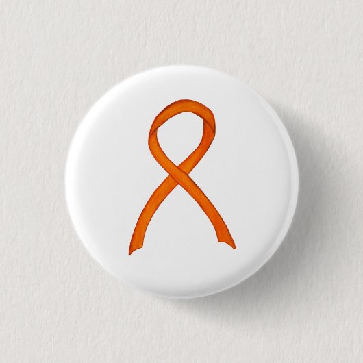Buttone der "Orange Awareness Ribbon Custom Art" Button (Vorderseite)