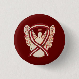 Buttone des Engelbogens "Burgund und Elfenbeinküst Button