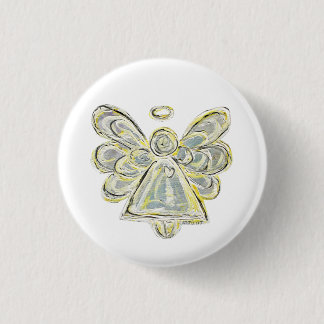 Buttone des Silberleuchters Angel Art Button