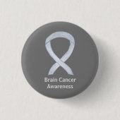 Buttone für das Brain Cancer Gray Awareness Ribbon Button (Vorderseite)