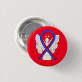 Buttone für das rote und blaue Band-Bewusstsein Button (Vorne & Hinten)