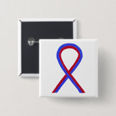 Buttone für das rote und blaue Band-Bewusstsein Button (Vorne & Hinten)