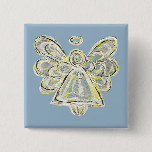 Buttone für den Weißsilber-Guardian Angel Art Button